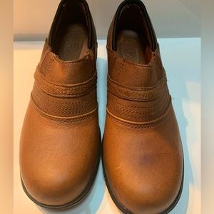 Ariat Women Leather Steel Toe Work Safety Slip On Shoes